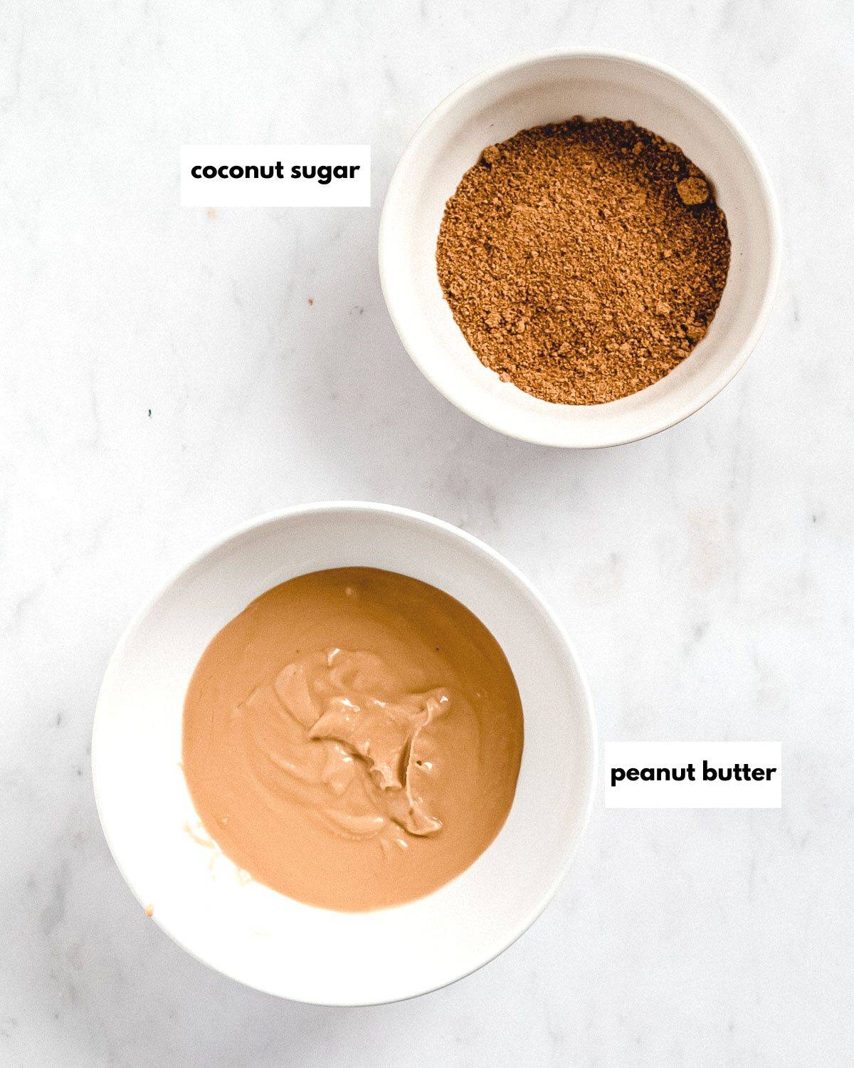 ingredients needed to make 2 ingredient peanut butter cookies.
