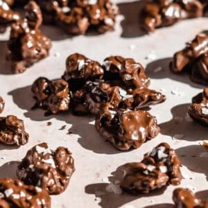 chocolate walnuts sprinkled with sea salt.